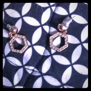 Origami Owl Rose Gold Dangle Earrings